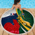 South Africa and France Rugby Beach Blanket Springbok With Le XV de France 2023 World Cup - Wonder Print Shop