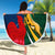 South Africa and France Rugby Beach Blanket Springbok With Le XV de France 2023 World Cup - Wonder Print Shop