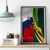 South Africa and France Rugby Canvas Wall Art Springbok With Le XV de France 2023 World Cup - Wonder Print Shop