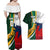 South Africa and France Rugby Couples Matching Off Shoulder Maxi Dress and Hawaiian Shirt Springbok With Le XV de France 2023 World Cup - Wonder Print Shop