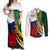 South Africa and France Rugby Couples Matching Off Shoulder Maxi Dress and Long Sleeve Button Shirts Springbok With Le XV de France 2023 World Cup - Wonder Print Shop