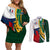 South Africa and France Rugby Couples Matching Off Shoulder Short Dress and Long Sleeve Button Shirts Springbok With Le XV de France 2023 World Cup - Wonder Print Shop