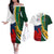 South Africa and France Rugby Couples Matching Off The Shoulder Long Sleeve Dress and Hawaiian Shirt Springbok With Le XV de France 2023 World Cup - Wonder Print Shop