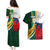 South Africa and France Rugby Couples Matching Puletasi Dress and Hawaiian Shirt Springbok With Le XV de France 2023 World Cup - Wonder Print Shop