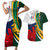 South Africa and France Rugby Couples Matching Short Sleeve Bodycon Dress and Hawaiian Shirt Springbok With Le XV de France 2023 World Cup - Wonder Print Shop