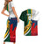 South Africa and France Rugby Couples Matching Short Sleeve Bodycon Dress and Hawaiian Shirt Springbok With Le XV de France 2023 World Cup - Wonder Print Shop