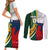 South Africa and France Rugby Couples Matching Short Sleeve Bodycon Dress and Long Sleeve Button Shirts Springbok With Le XV de France 2023 World Cup - Wonder Print Shop