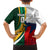 South Africa and France Rugby Family Matching Long Sleeve Bodycon Dress and Hawaiian Shirt Springbok With Le XV de France 2023 World Cup - Wonder Print Shop