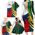 South Africa and France Rugby Family Matching Long Sleeve Bodycon Dress and Hawaiian Shirt Springbok With Le XV de France 2023 World Cup - Wonder Print Shop