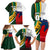 South Africa and France Rugby Family Matching Long Sleeve Bodycon Dress and Hawaiian Shirt Springbok With Le XV de France 2023 World Cup - Wonder Print Shop