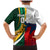 South Africa and France Rugby Family Matching Mermaid Dress and Hawaiian Shirt Springbok With Le XV de France 2023 World Cup - Wonder Print Shop