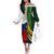 South Africa and France Rugby Family Matching Off Shoulder Long Sleeve Dress and Hawaiian Shirt Springbok With Le XV de France 2023 World Cup - Wonder Print Shop