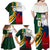 South Africa and France Rugby Family Matching Off Shoulder Maxi Dress and Hawaiian Shirt Springbok With Le XV de France 2023 World Cup - Wonder Print Shop