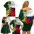 South Africa and France Rugby Family Matching Off Shoulder Short Dress and Hawaiian Shirt Springbok With Le XV de France 2023 World Cup - Wonder Print Shop