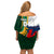 South Africa and France Rugby Family Matching Off Shoulder Short Dress and Hawaiian Shirt Springbok With Le XV de France 2023 World Cup - Wonder Print Shop