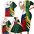 South Africa and France Rugby Family Matching Short Sleeve Bodycon Dress and Hawaiian Shirt Springbok With Le XV de France 2023 World Cup - Wonder Print Shop