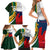 South Africa and France Rugby Family Matching Short Sleeve Bodycon Dress and Hawaiian Shirt Springbok With Le XV de France 2023 World Cup - Wonder Print Shop