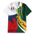 South Africa and France Rugby Family Matching Short Sleeve Bodycon Dress and Hawaiian Shirt Springbok With Le XV de France 2023 World Cup - Wonder Print Shop