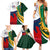 South Africa and France Rugby Family Matching Summer Maxi Dress and Hawaiian Shirt Springbok With Le XV de France 2023 World Cup - Wonder Print Shop