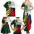 South Africa and France Rugby Family Matching Summer Maxi Dress and Hawaiian Shirt Springbok With Le XV de France 2023 World Cup - Wonder Print Shop