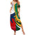 South Africa and France Rugby Family Matching Summer Maxi Dress and Hawaiian Shirt Springbok With Le XV de France 2023 World Cup - Wonder Print Shop