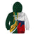 South Africa and France Rugby Kid Hoodie Springbok With Le XV de France 2023 World Cup - Wonder Print Shop