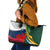 South Africa and France Rugby Leather Tote Bag Springbok With Le XV de France 2023 World Cup - Wonder Print Shop