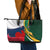 South Africa and France Rugby Leather Tote Bag Springbok With Le XV de France 2023 World Cup - Wonder Print Shop