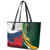 South Africa and France Rugby Leather Tote Bag Springbok With Le XV de France 2023 World Cup - Wonder Print Shop