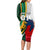 South Africa and France Rugby Long Sleeve Bodycon Dress Springbok With Le XV de France 2023 World Cup - Wonder Print Shop