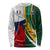 South Africa and France Rugby Long Sleeve Shirt Springbok With Le XV de France 2023 World Cup - Wonder Print Shop