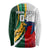 South Africa and France Rugby Long Sleeve Shirt Springbok With Le XV de France 2023 World Cup - Wonder Print Shop