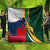 South Africa and France Rugby Quilt Springbok With Le XV de France 2023 World Cup - Wonder Print Shop