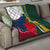 South Africa and France Rugby Quilt Springbok With Le XV de France 2023 World Cup - Wonder Print Shop