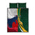 South Africa and France Rugby Quilt Bed Set Springbok With Le XV de France 2023 World Cup - Wonder Print Shop