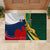 South Africa and France Rugby Rubber Doormat Springbok With Le XV de France 2023 World Cup - Wonder Print Shop