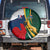 South Africa and France Rugby Spare Tire Cover Springbok With Le XV de France 2023 World Cup - Wonder Print Shop