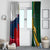 South Africa and France Rugby Window Curtain Springbok With Le XV de France 2023 World Cup - Wonder Print Shop