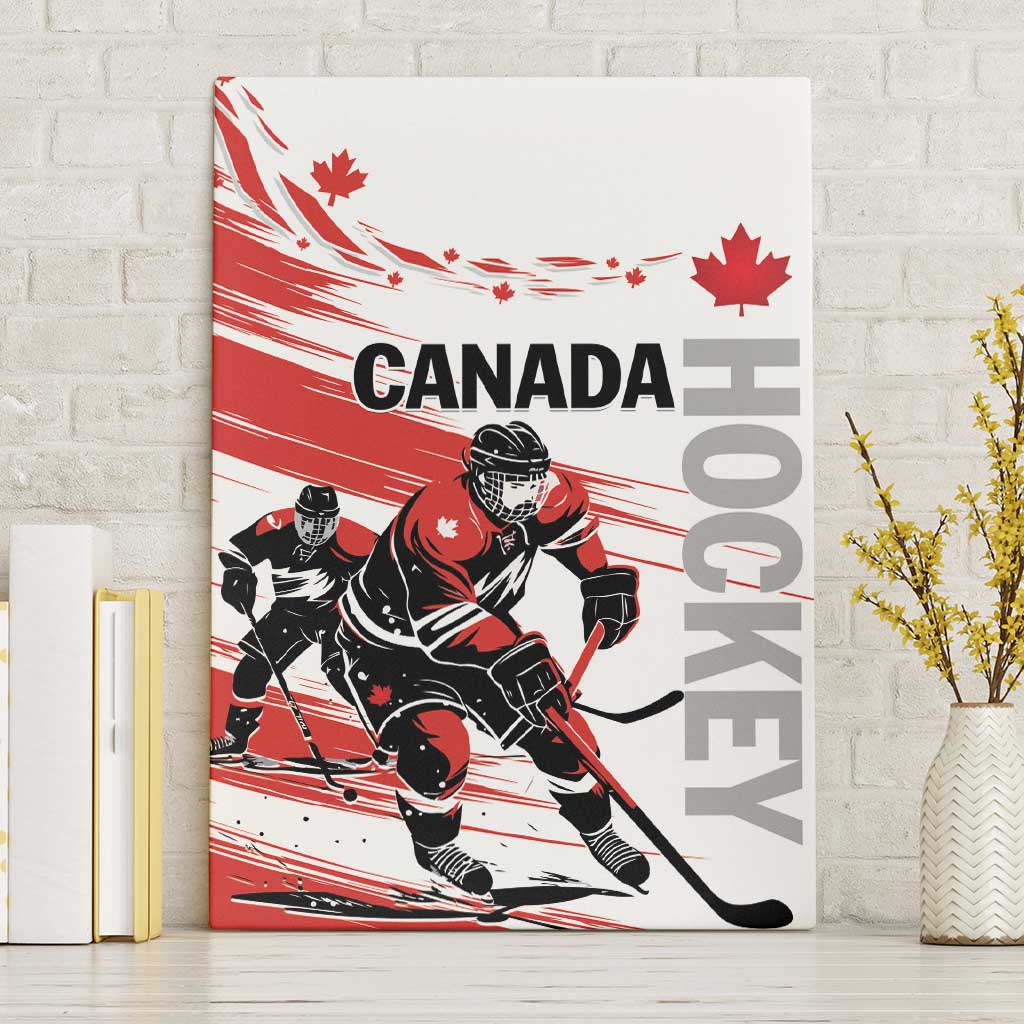 Canada Hockey Canvas Wall Art Canada Owns Hockey - Wonder Print Shop