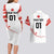 Custom Canada Hockey Couples Matching Long Sleeve Bodycon Dress and Hawaiian Shirt Canada Owns Hockey - Wonder Print Shop