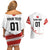 Custom Canada Hockey Couples Matching Off Shoulder Short Dress and Hawaiian Shirt Canada Owns Hockey - Wonder Print Shop