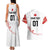 Custom Canada Hockey Couples Matching Tank Maxi Dress and Hawaiian Shirt Canada Owns Hockey - Wonder Print Shop