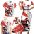 Custom Canada Hockey Family Matching Short Sleeve Bodycon Dress and Hawaiian Shirt Canada Owns Hockey - Wonder Print Shop