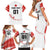 Custom Canada Hockey Family Matching Short Sleeve Bodycon Dress and Hawaiian Shirt Canada Owns Hockey - Wonder Print Shop