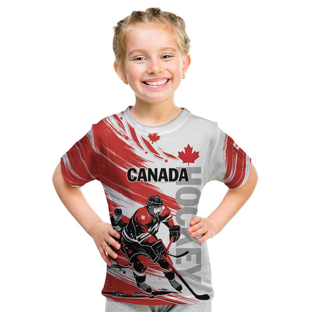 Custom Canada Hockey Kid T Shirt Canada Owns Hockey - Wonder Print Shop