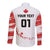 Custom Canada Hockey Long Sleeve Button Shirt Canada Owns Hockey - Wonder Print Shop