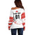 Custom Canada Hockey Off Shoulder Sweater Canada Owns Hockey - Wonder Print Shop