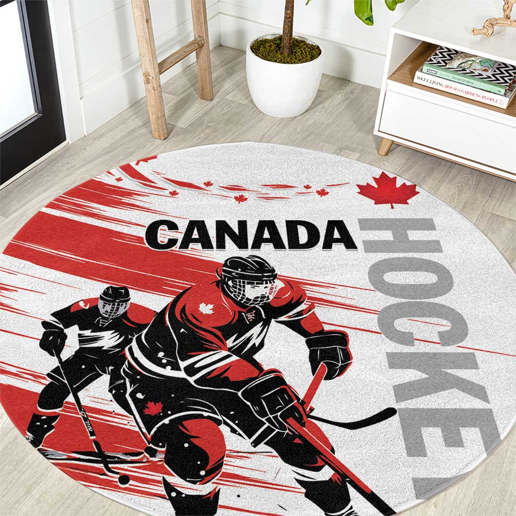 Canada Hockey Round Carpet Canada Owns Hockey