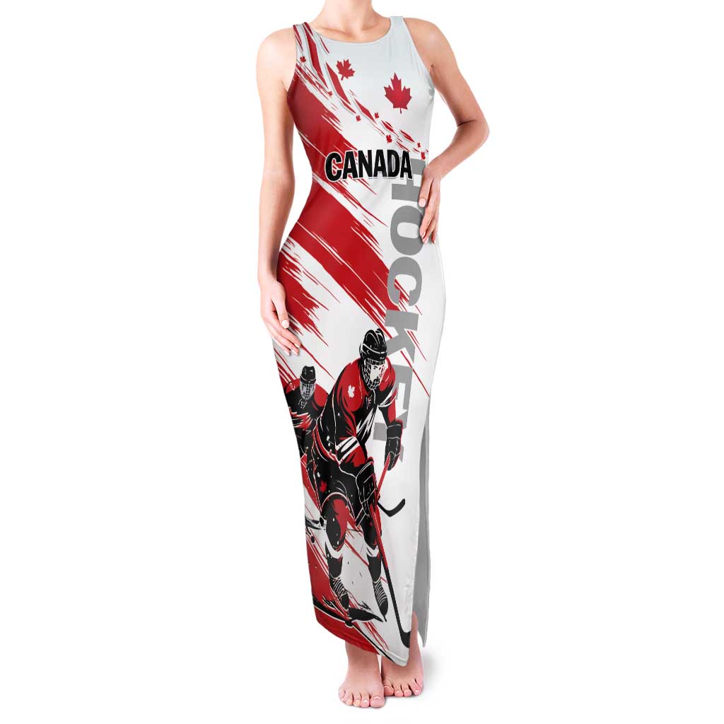 Custom Canada Hockey Tank Maxi Dress Canada Owns Hockey