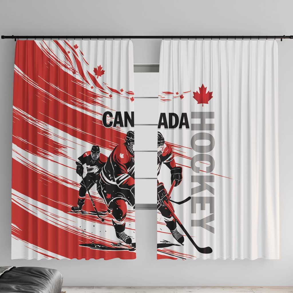 Canada Hockey Window Curtain Canada Owns Hockey